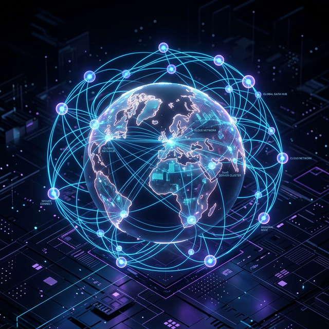 Global Cloud Illustration